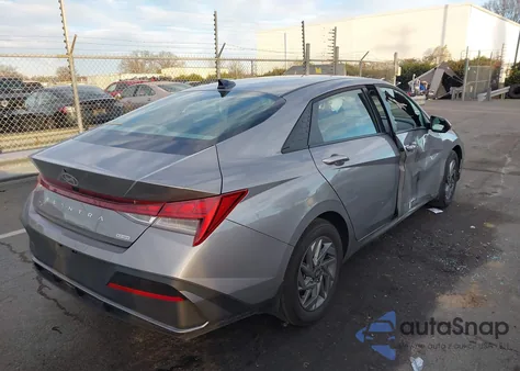 2025 Hyundai Elantra Hybrid Blue from USA, damaged, VIN KMHLM4DJ5SU179302